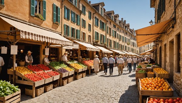 Marchés du quercy : étals colorés, produits frais et saveurs authentiques avec le camping les cigales